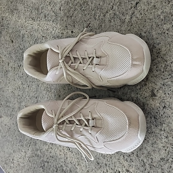 PrettyLittleThing Shoes - Pretty Little Thing cream tan lace up sneaker!